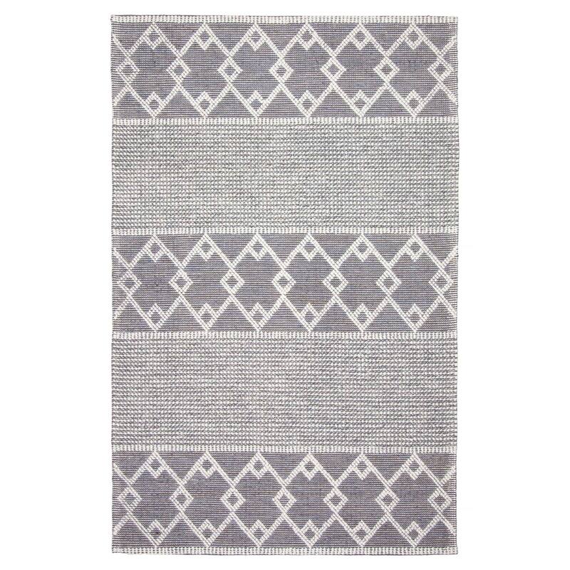 ECARPETGALLERY Braid weave Sienna Navy Wool Rug - 5'0 x 8'0 - Dark Navy - 5'0 x 8'0