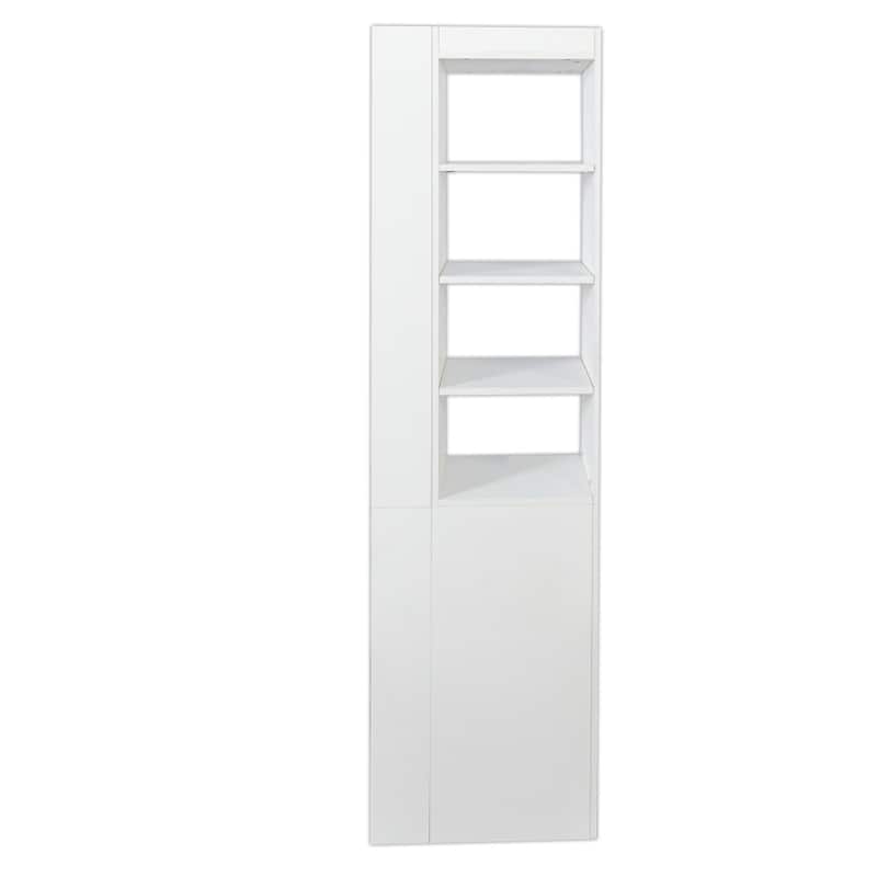 Modern Wood Tall Bookshelf Display Storage Cabinet with 3 Drawers and 8 Shelves