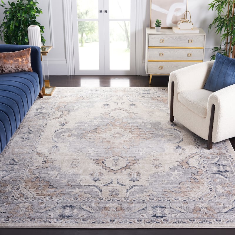 SAFAVIEH Oregon Oney Traditional Oriental Rug - 9' x 12' - Beige/Grey