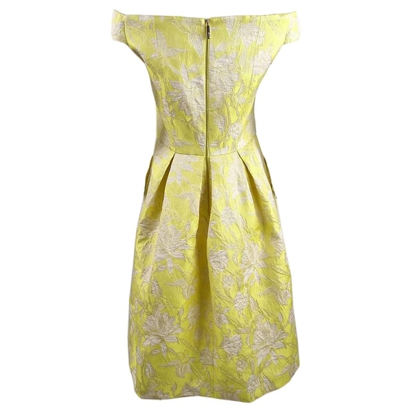 Calvin Klein Women's Off-The-Shoulder Brocade Dress (10, Popcorn Multi) - Bed Bath & Beyond - 41456572 Calvin Klein Women's Off-The-Shoulder Brocade Dress (10, Popcorn Multi) - Bed Bath & Beyond - 41456572