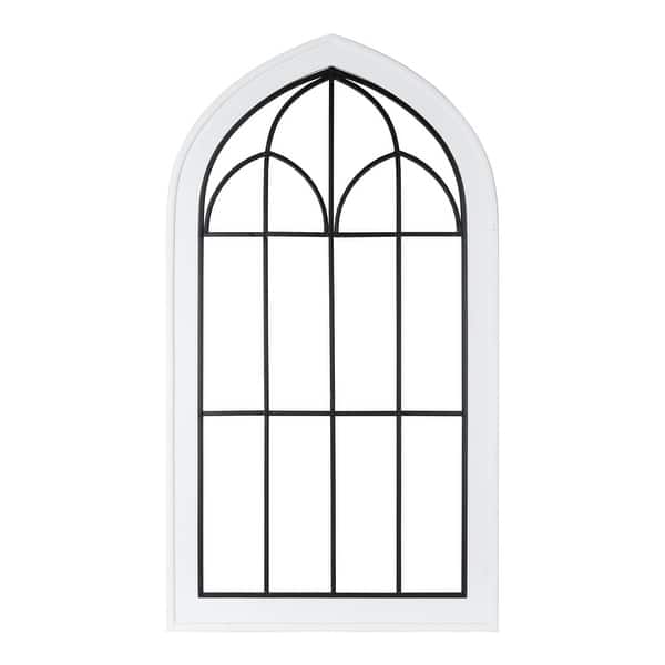 Kate And Laurel Rennel Wood Window Pane Arch Wall Decor 26 5x48 Overstock 25897129