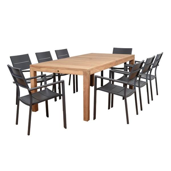 Amazonia Oscar 9 Piece Rectangular Patio Dining Set 9 Piece Bed
