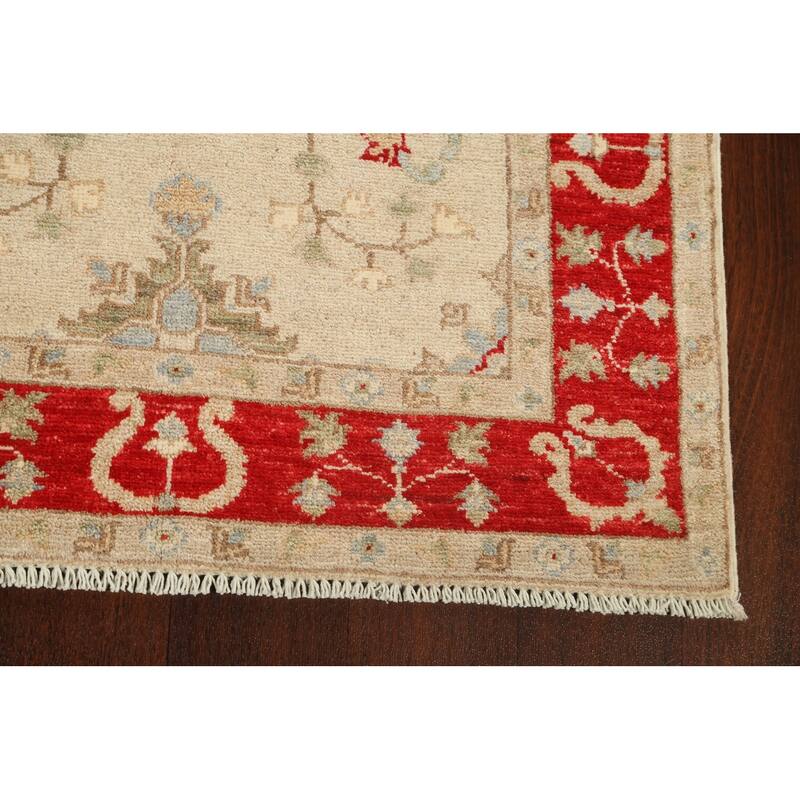 Vegetable Dye Peshawar Chobi Wool Runner Rug Handmade Oriental Carpet - 2'9" x 9'8"