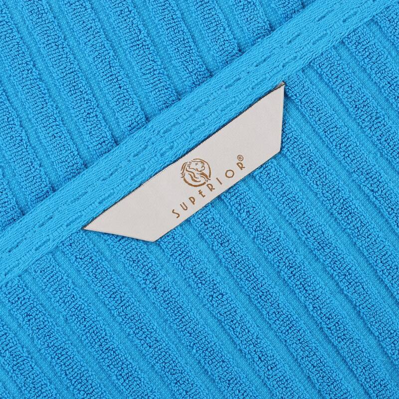 Superior Soho Ribbed Cotton Bath Towel Set of 2