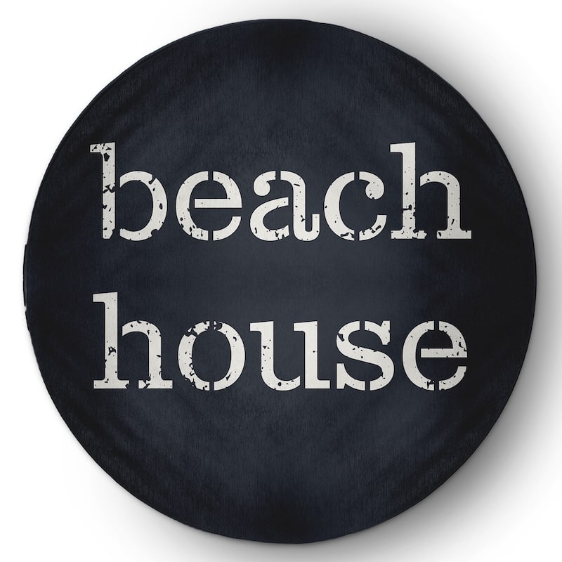 Beach House Nautical Chenille Rug