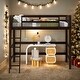 preview thumbnail 1 of 36, Modern Twin Size Study Loft Bed With Ladder and Solid Wood For Bedroom,Dorm,Kids Espresso