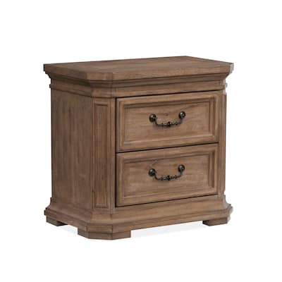 Magnussen Home Adler Court Florentine Walnut Drawer Nightstand