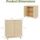 preview thumbnail 13 of 11, Modern Wood Buffet Cabinet with Storage, 2/4 Doors & Adjustable Shelves, Versatile Sideboard
