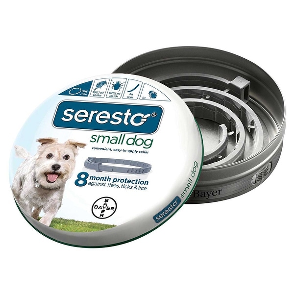 Bayer Seresto Flea and Tick Collar for Dogs Small Gray ...