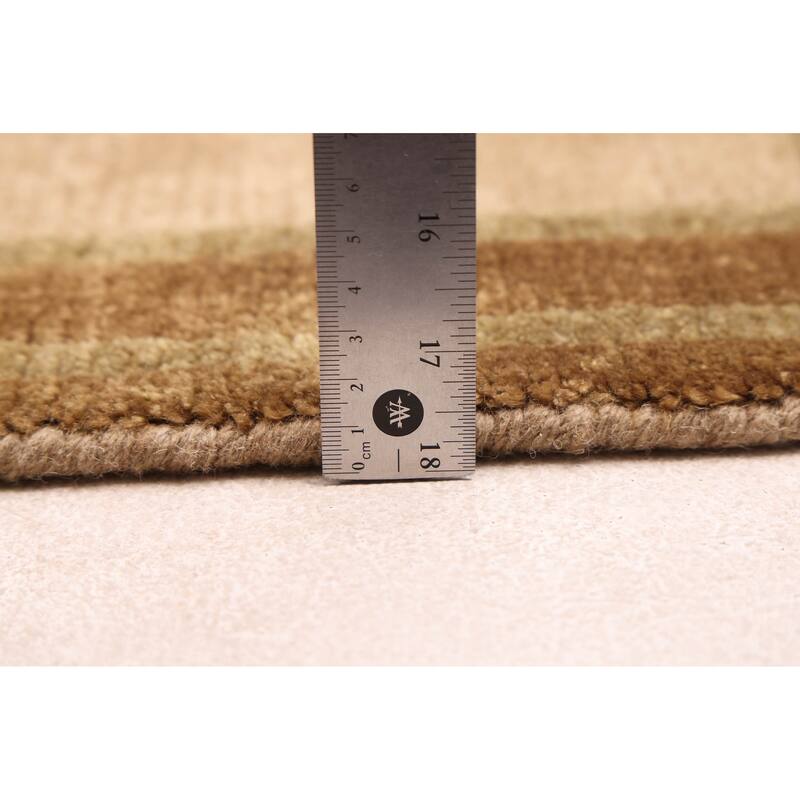 ECARPETGALLERY Hand-knotted Opulence Beige Wool Rug - 5'11 x 8'6