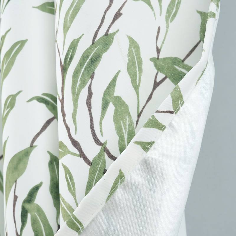 Leaf Room Darkening Window Curtain Panel 90"