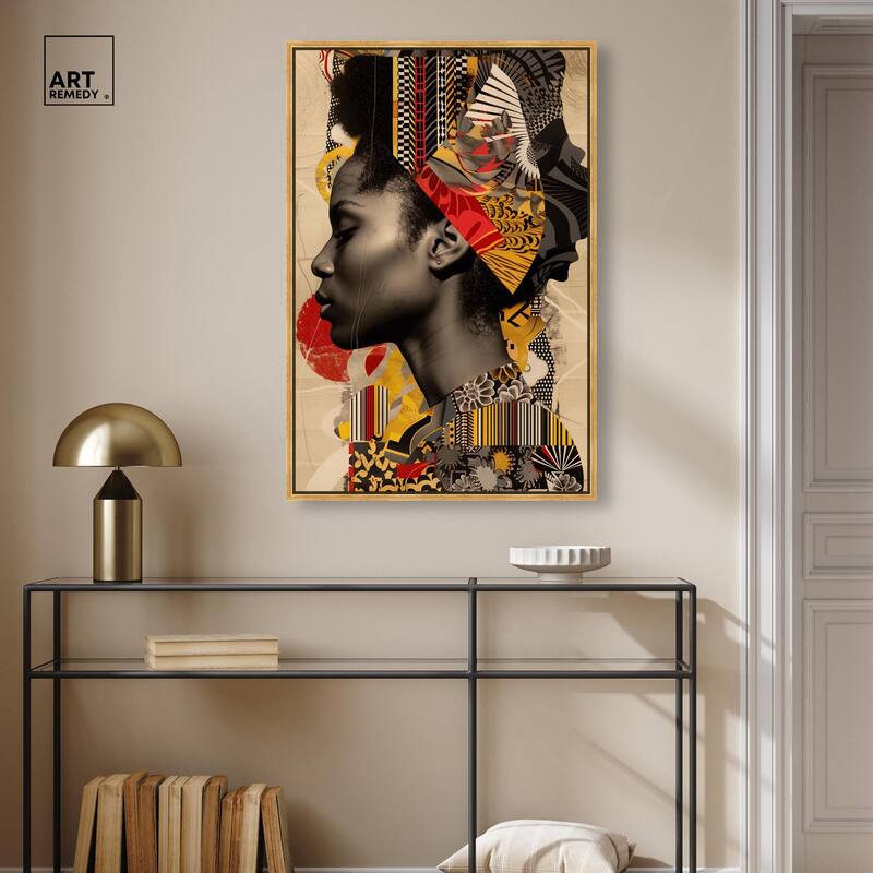 Cultural Collage Canvas by Art Remedy