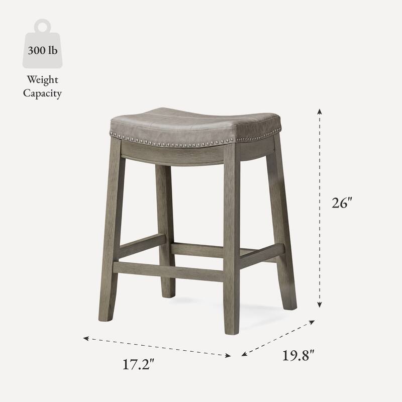 Maven Lane Sophia Saddle Kitchen Dining Stool