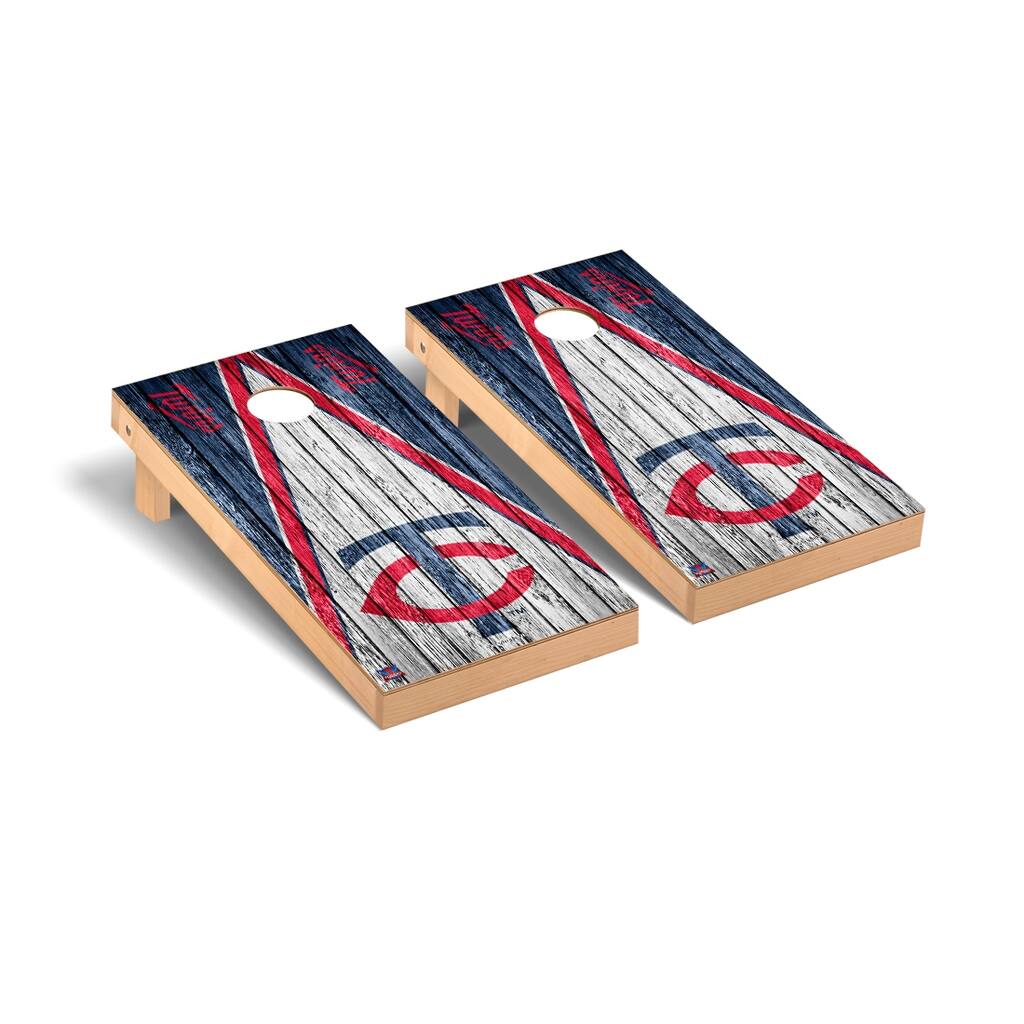 Minnesota Twins MLB Triangle Cornhole Board Set