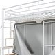 preview thumbnail 10 of 10, Twin Size Loft Bed with Wardrobe and Shelves, White