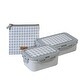 preview thumbnail 1 of 3, Saro All-in-One Lunch Box Bundle - Vichy Gray Vichy Gray