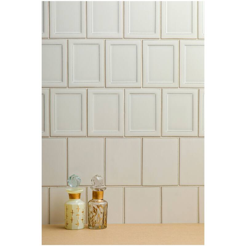 Emser Tile W50CUAD0914MOP Cuadro - 9" x 14" Square Wall Tile - Glossy,