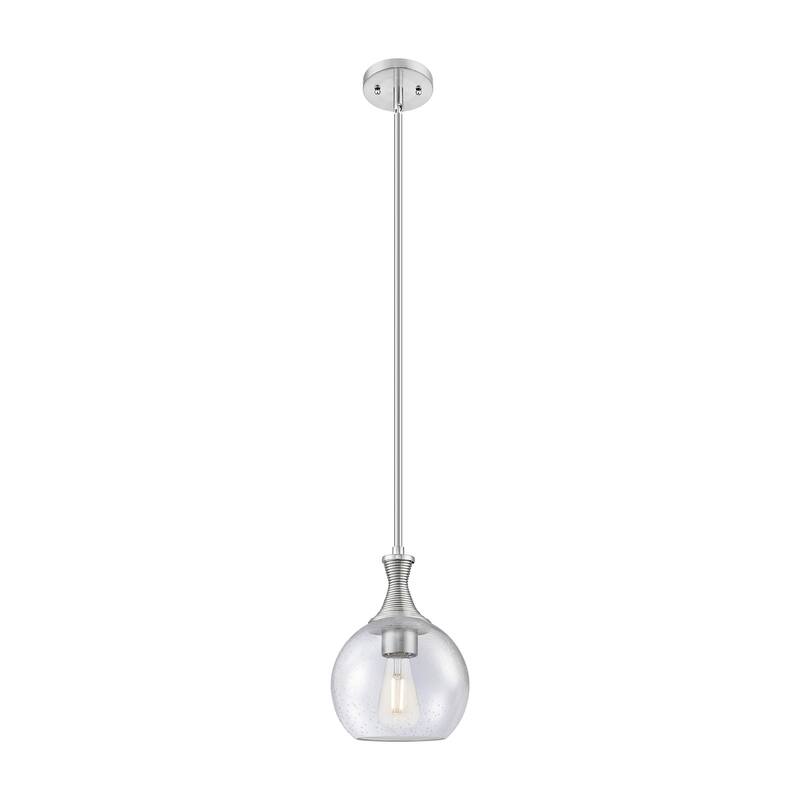 Innovations Lighting 415-1S-12-8 Astor Pendant Astor 8" Wide Mini - Satin Nickel / Seedy