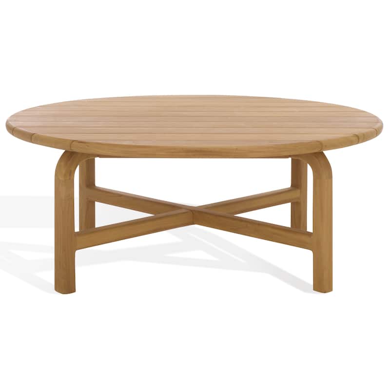 SAFAVIEH Couture Rogers Teak Coffee Table - 39"W x 39"D x 16"H