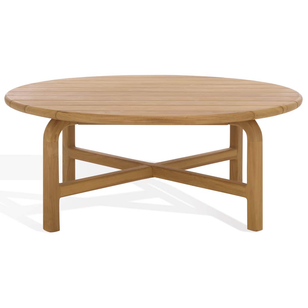 SAFAVIEH Couture Rogers Teak Coffee Table - 39"W x 39"D x 16"H