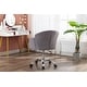 preview thumbnail 5 of 8, Modern Swivel Office Chair with Casters, Adjustable Lift Height, Grey