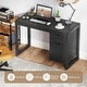 preview thumbnail 7 of 8, Costway Computer Desk with Storage Cabinet Pull-out Drawer Stable