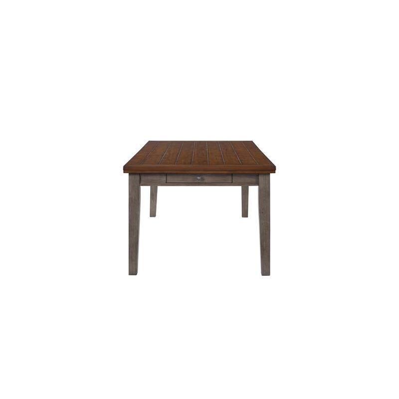 Casual Two Tone 6 Drawer Dining Table