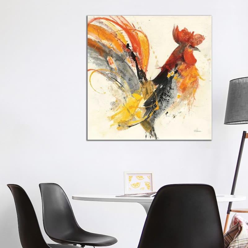 iCanvas "Festive Rooster I" by Albena Hristova Canvas Print - 37x37x1.5