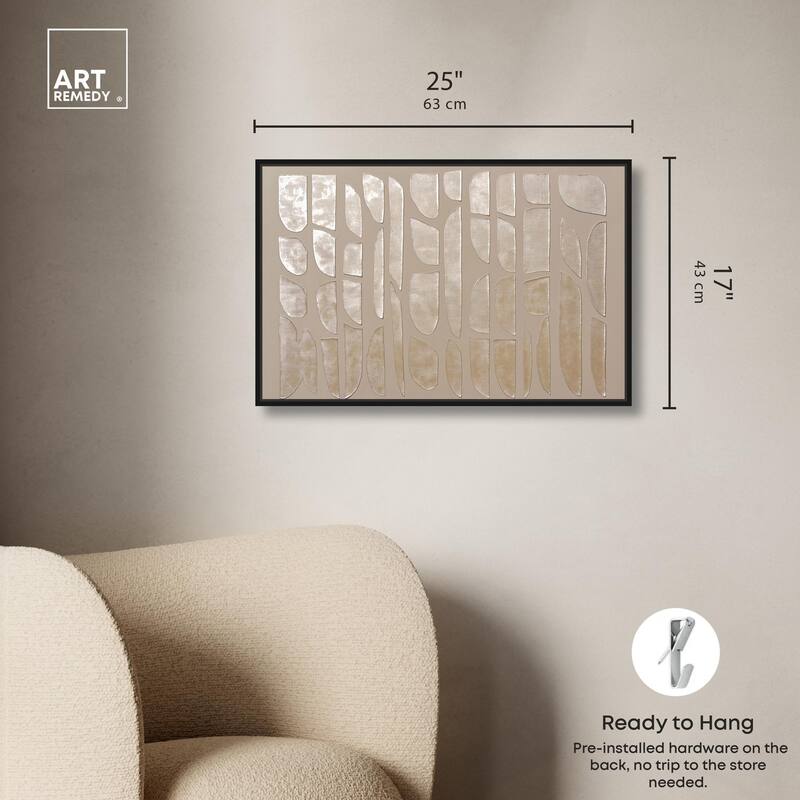 Textured Tiles Canvas by Art Remedy