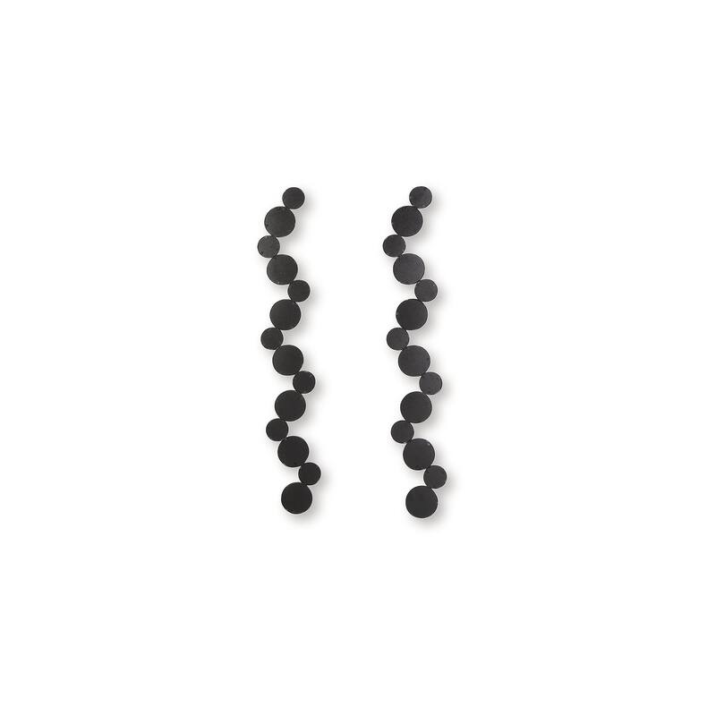 Signature Design by Ashley Vinler Black Accent Mirror Set (Set of 2) - 8" W x 0.75" D x 50" H