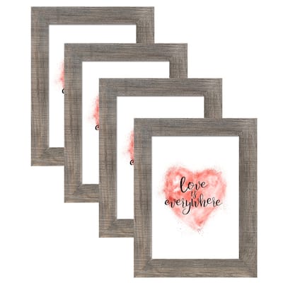 Adeco Wood Picture Frame Set