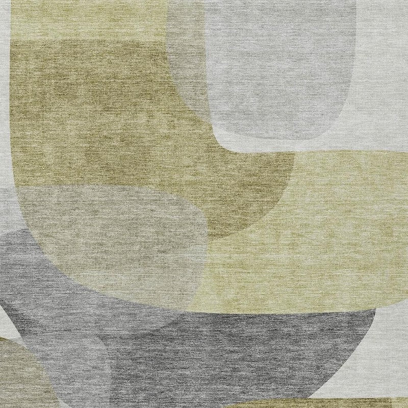 HomeRoots Abstract Transitional Rectangle Outdoor Rug