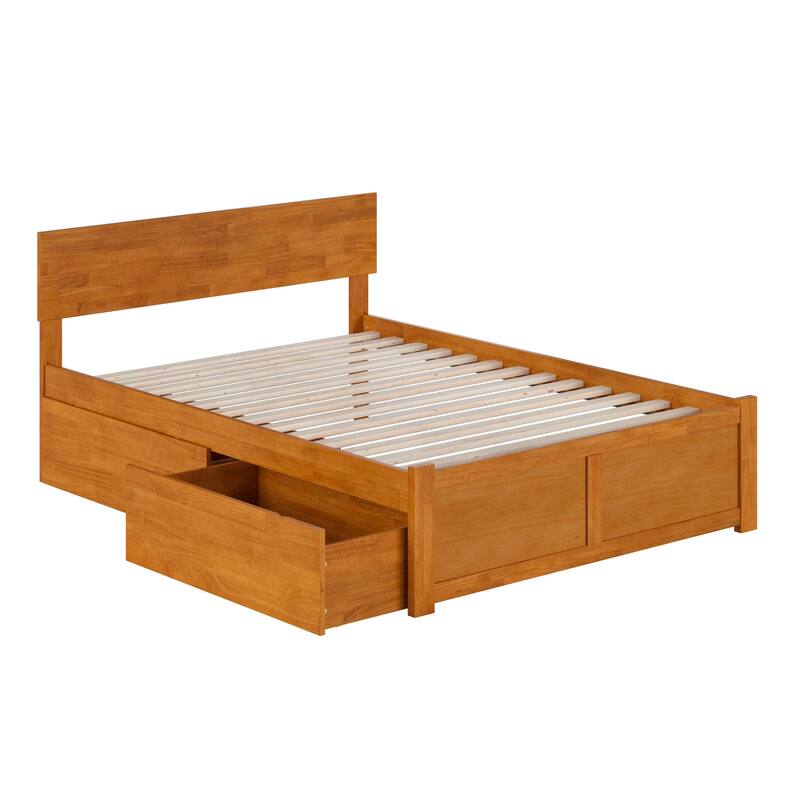 Orlando Platform Bed with Footboard and Storage Drawers