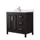 Option Dark Espresso / Giotto Quartz Top / Polished