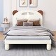 preview thumbnail 3 of 6, Twin Bed with Cute Bear Ears Headboard and LED Light