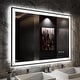 preview thumbnail 43 of 49, Extra Large Black Frame LED Bathroom Vanity Mirror with 3 Years Warranty and UL Certified 48x36