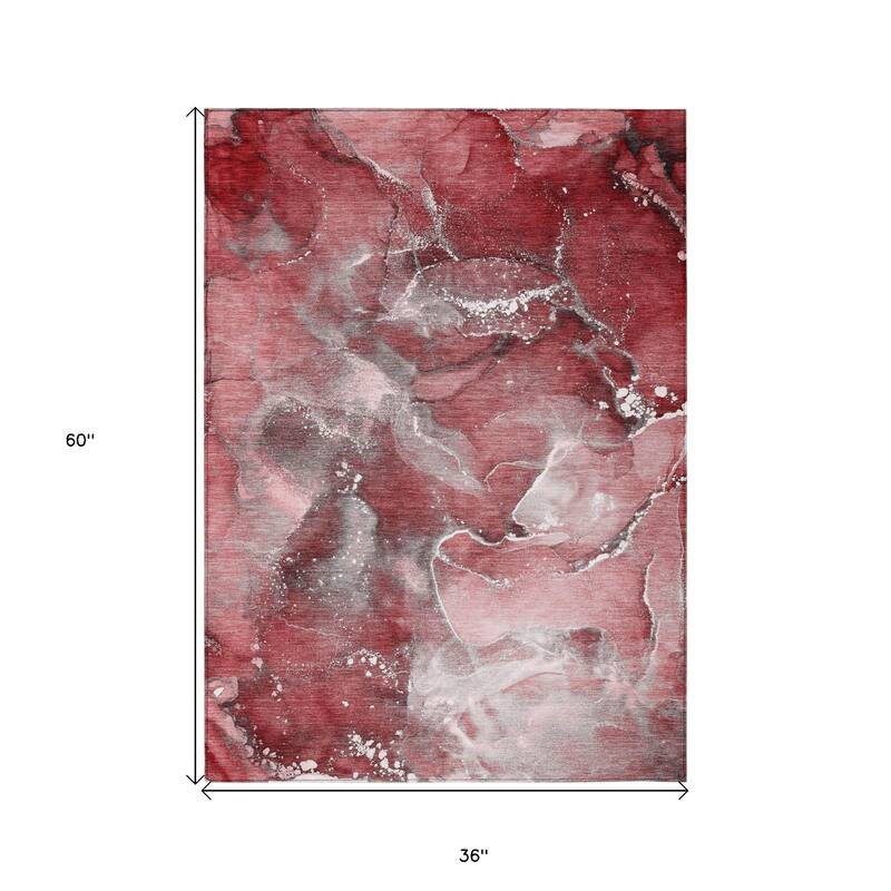 Rari Artistic Abstract Weather Resistant Classic Meets Modern Runner Outdoor Rug