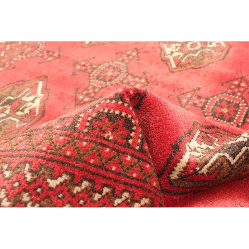 ECARPETGALLERY Hand-knotted Baluch Red Wool Rug - 3'3 x 4'10