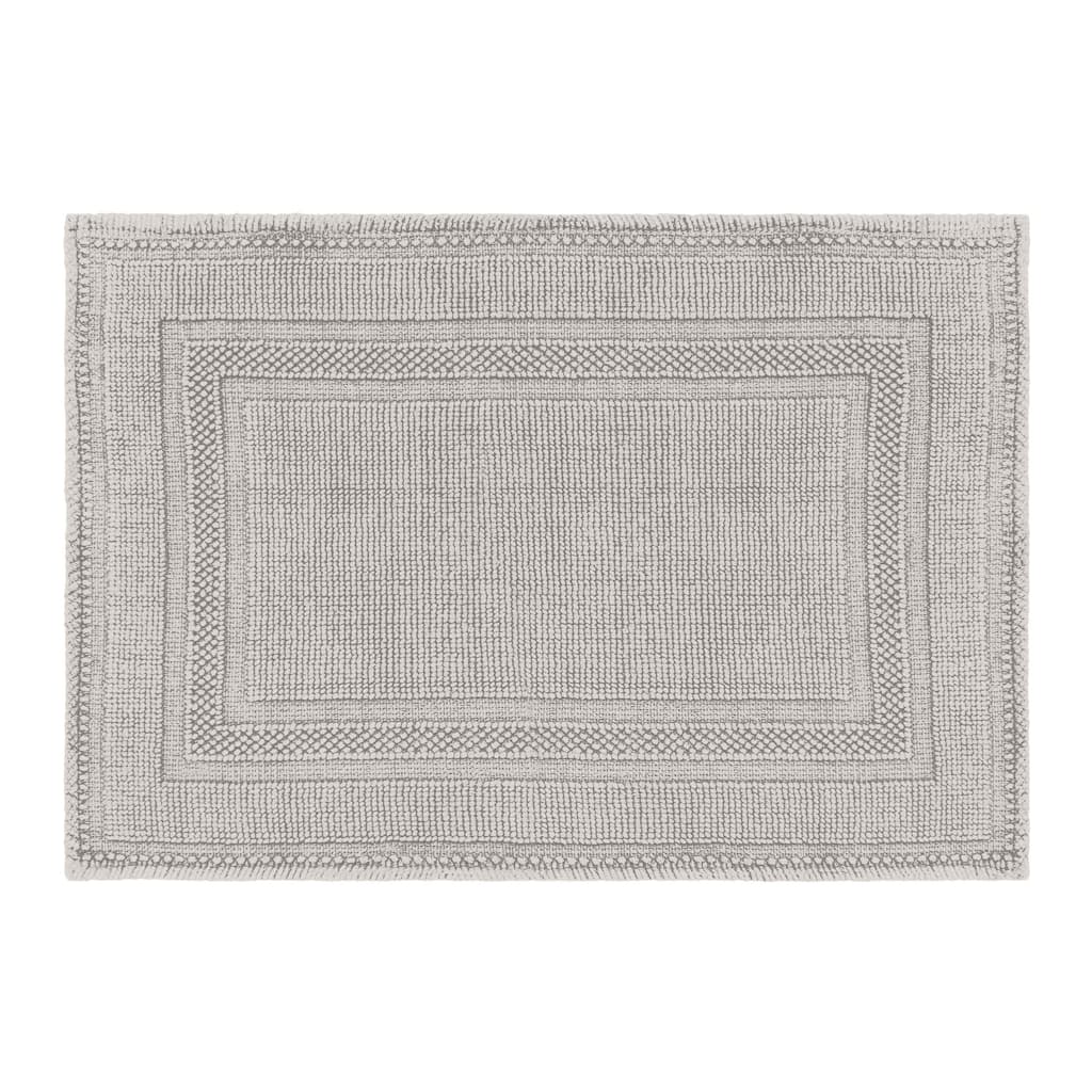 Jean Pierre Cotton Stonewash Racetrack 17 x 24 in. Bath Rug
