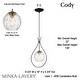 preview thumbnail 5 of 6, Minka Lavery 1531 Cody 9" Wide Mini Pendant with Clear Water Glass