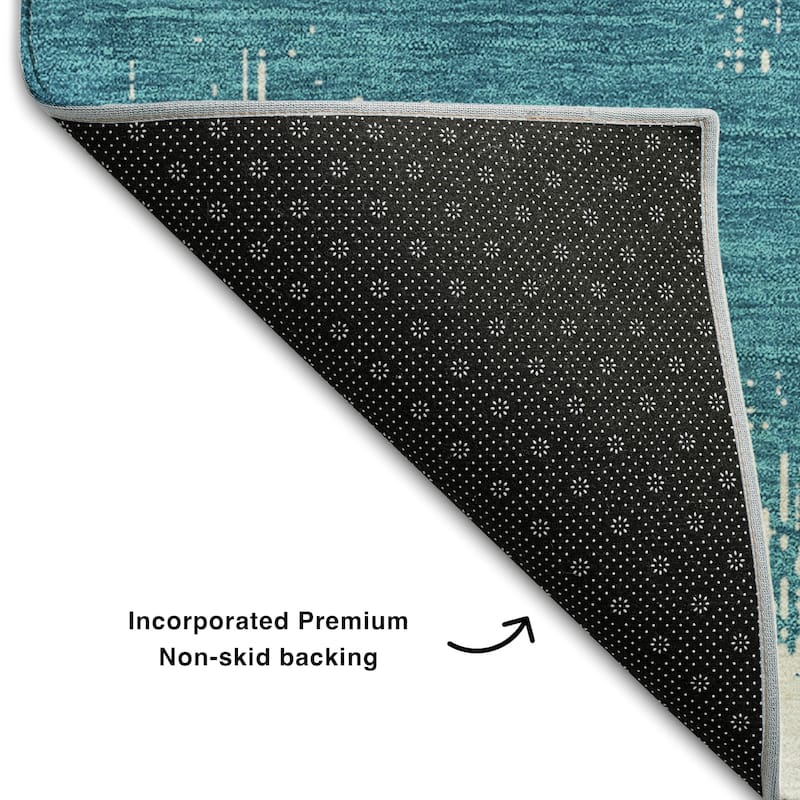 Premium Washable Super Soft Farmhouse Chevron Mayfield Rug