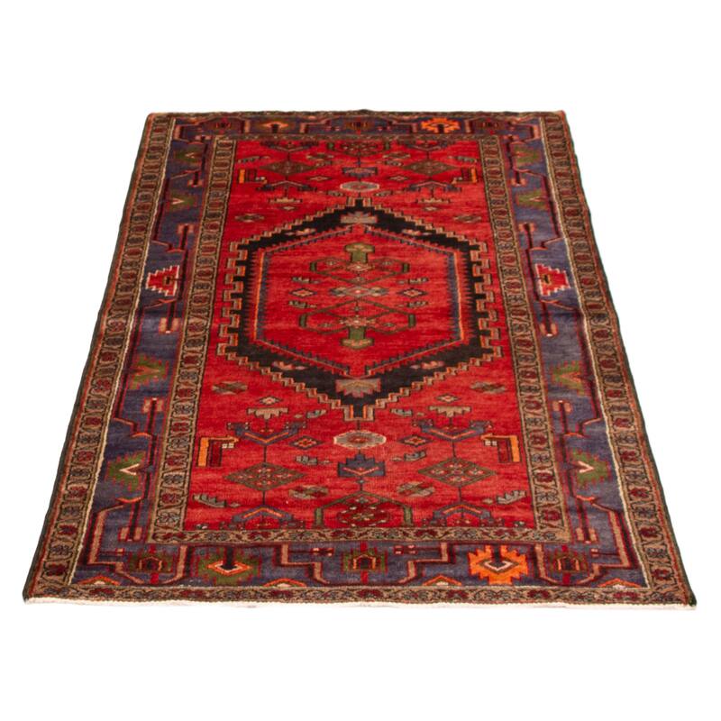 ECARPETGALLERY Hand-knotted Andelz Red Wool Rug - 4'3 x 6'11