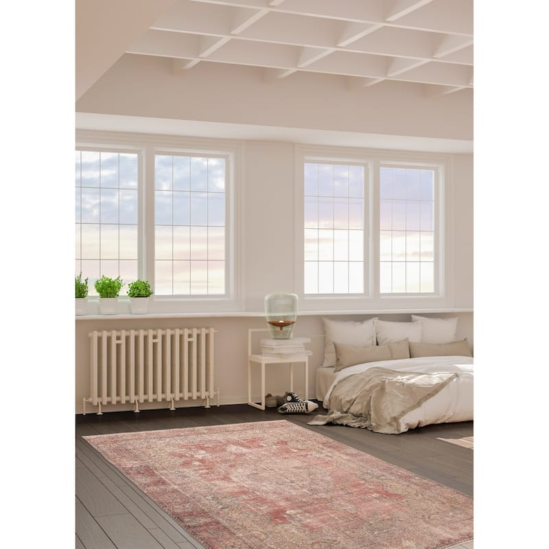 ECARPETGALLERY Hand-knotted Antalya Vintage Dark Red Wool Rug - 9'0 x 12'2