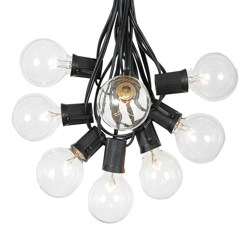 25 Foot G50 Outdoor Globe Patio String Lights - Set of 25 G50 Globe Bulbs