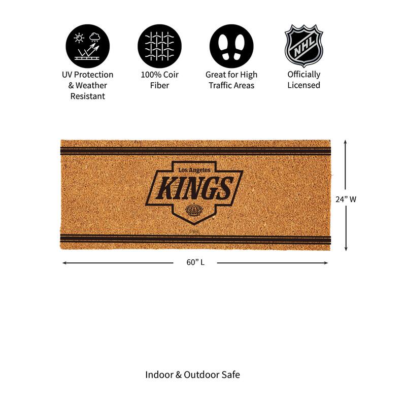 Los Angeles Kings Monochrome Indoor/Outdoor Coir Door Mat