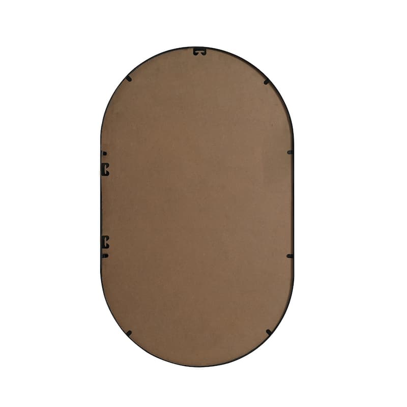 Indigo Home Metal Frame Oval Mirror 24x40 Inch