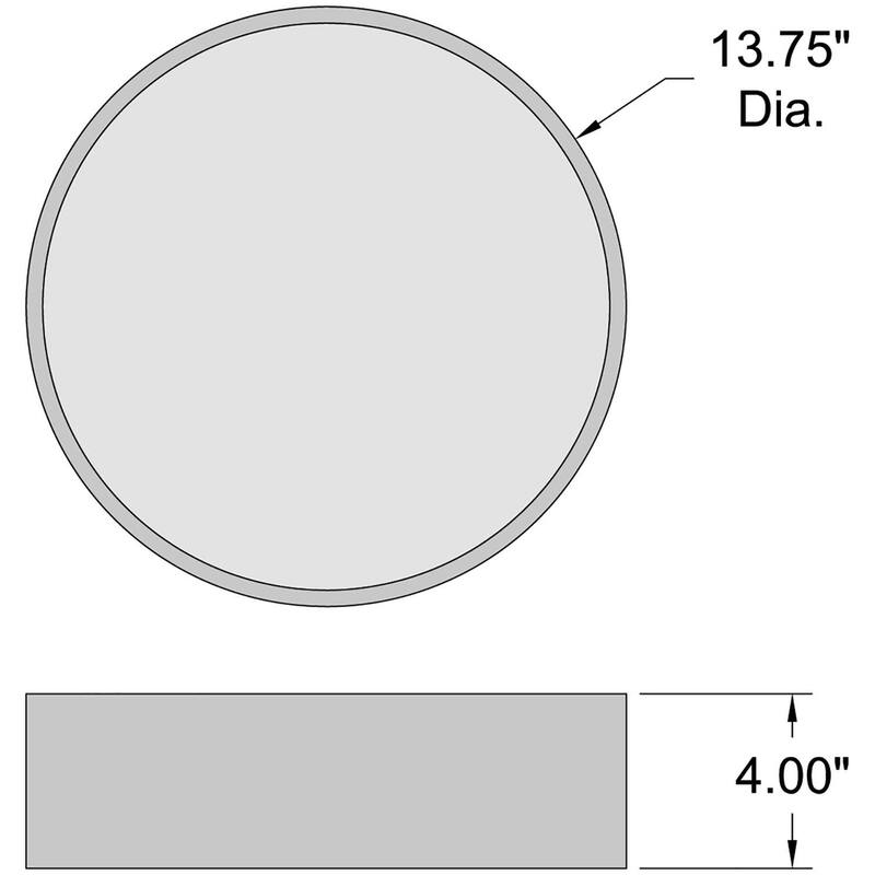 Access Lighting 49960LEDDLP Como 14" Wide LED Flush Mount Ceiling