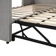 preview thumbnail 17 of 26, 81inch Twin Size Upholstered Daybed with Extendable Trundle,Twin to King