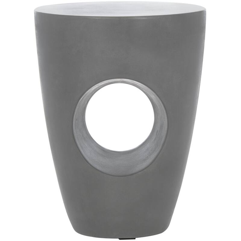 SAFAVIEH Hadil Concrete Indoor/ Outdoor Accent Table - 14.1" x 14.1" x 17.7" - 14Wx14Dx18H