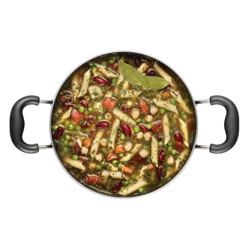 T-fal Essentials Nonstick Stockpot, 8 quart, Black
